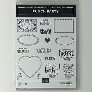 Stampin’ Up! Punch Party Stamp Set New! NWOT